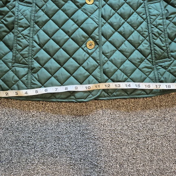 C. Wonder Green Pea Coat with Quilted Design - Picture 11 of 14